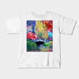 Bridge In Japanese Garden Kids T-Shirt